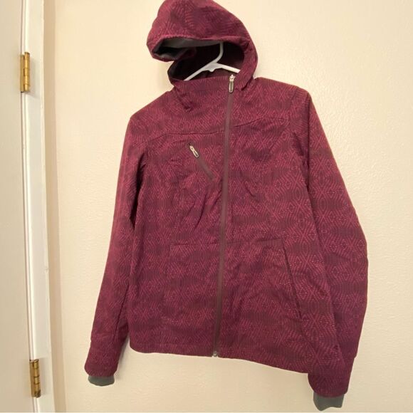 Columbia soft shell omni shield fleece lined hooded asymmetrical zip jacket S - Picture 2 of 13